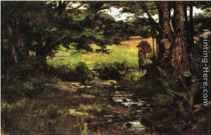 Theodore Clement Steele Brook in Woods